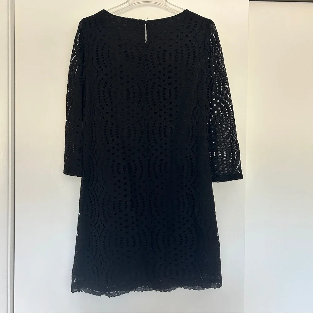 J. Crew Lace Dress long sleeve black - Picture 2 of 9